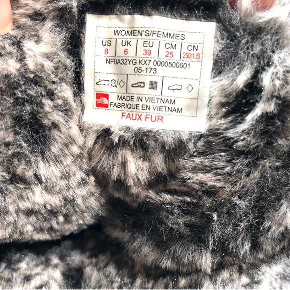 THE NORTH FACE Shellista III Tall Winter Boots Snow Black PrimaLoft Waterproof - Picture 6 of 11